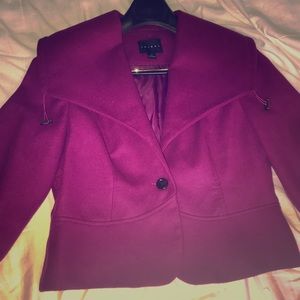 Tribal wool magenta jacket